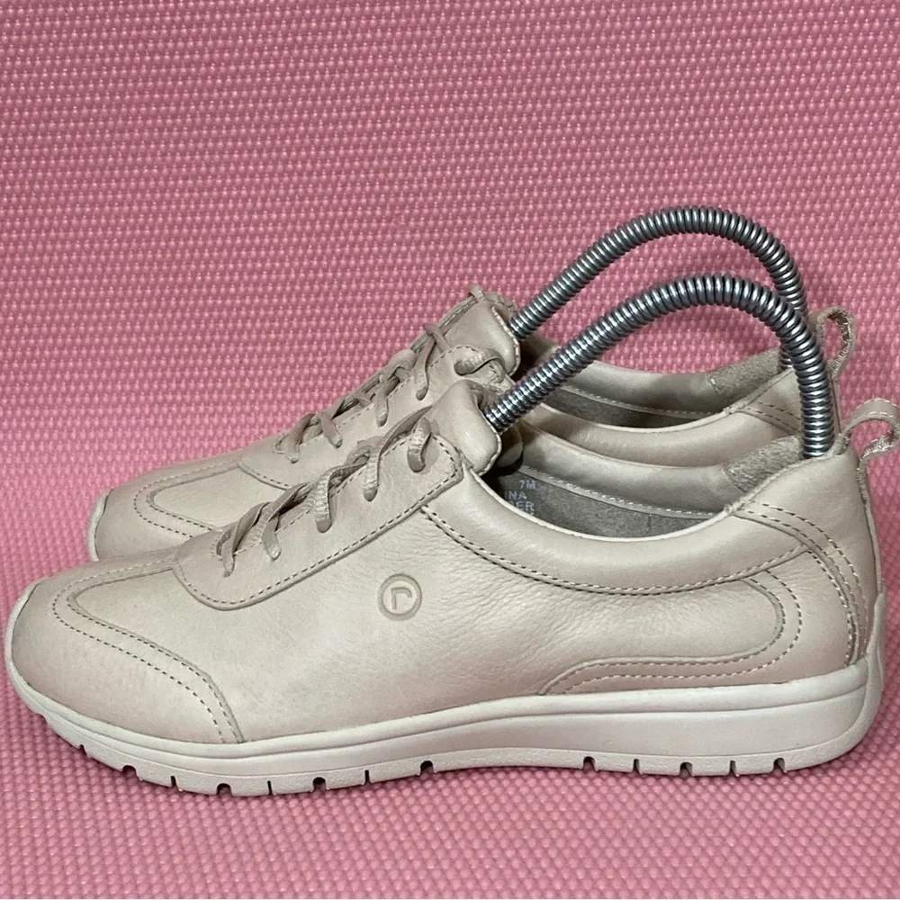 Rockport Womens Tan Leather Washable Walking Lace Up Casual Shoes - Size US 7M - Picture 2 of 13